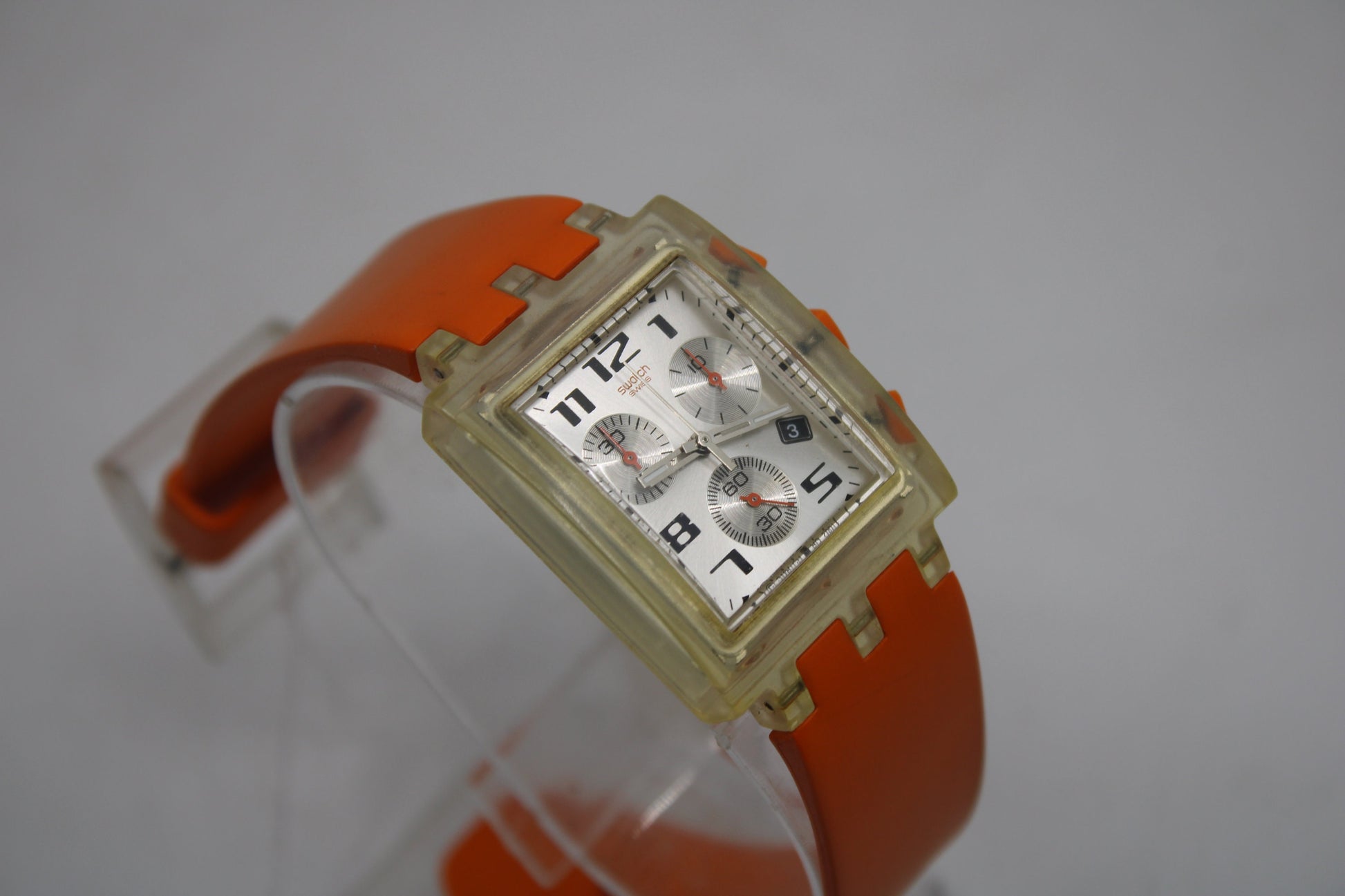 2002 Square SUEK403 'Speed Addiction', vintage Used Condition Swatch, original Swatch Strap, watch is working 100%