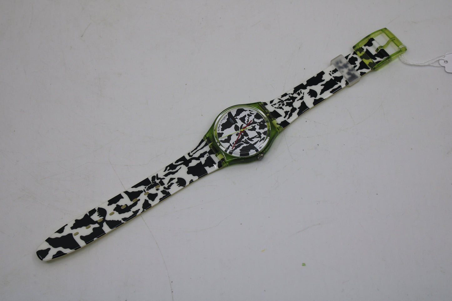 1991 Vintage Gents Swatch 'Flaeck' GZ117, in UNUSED, New Old Stock, original condition, working 100%