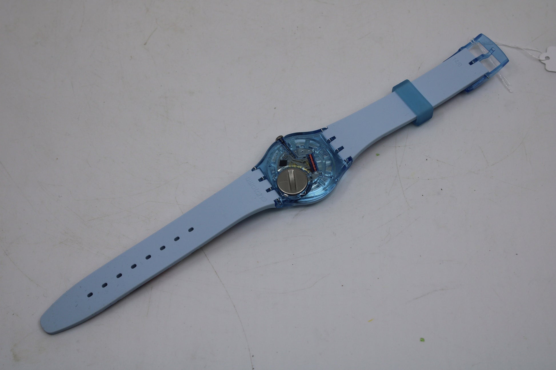 Vintage Gents Swatch 'MyMuesli' Postcard Promo GS147D, NEW OLD STOCK, Never Worn, working 100% with original strap