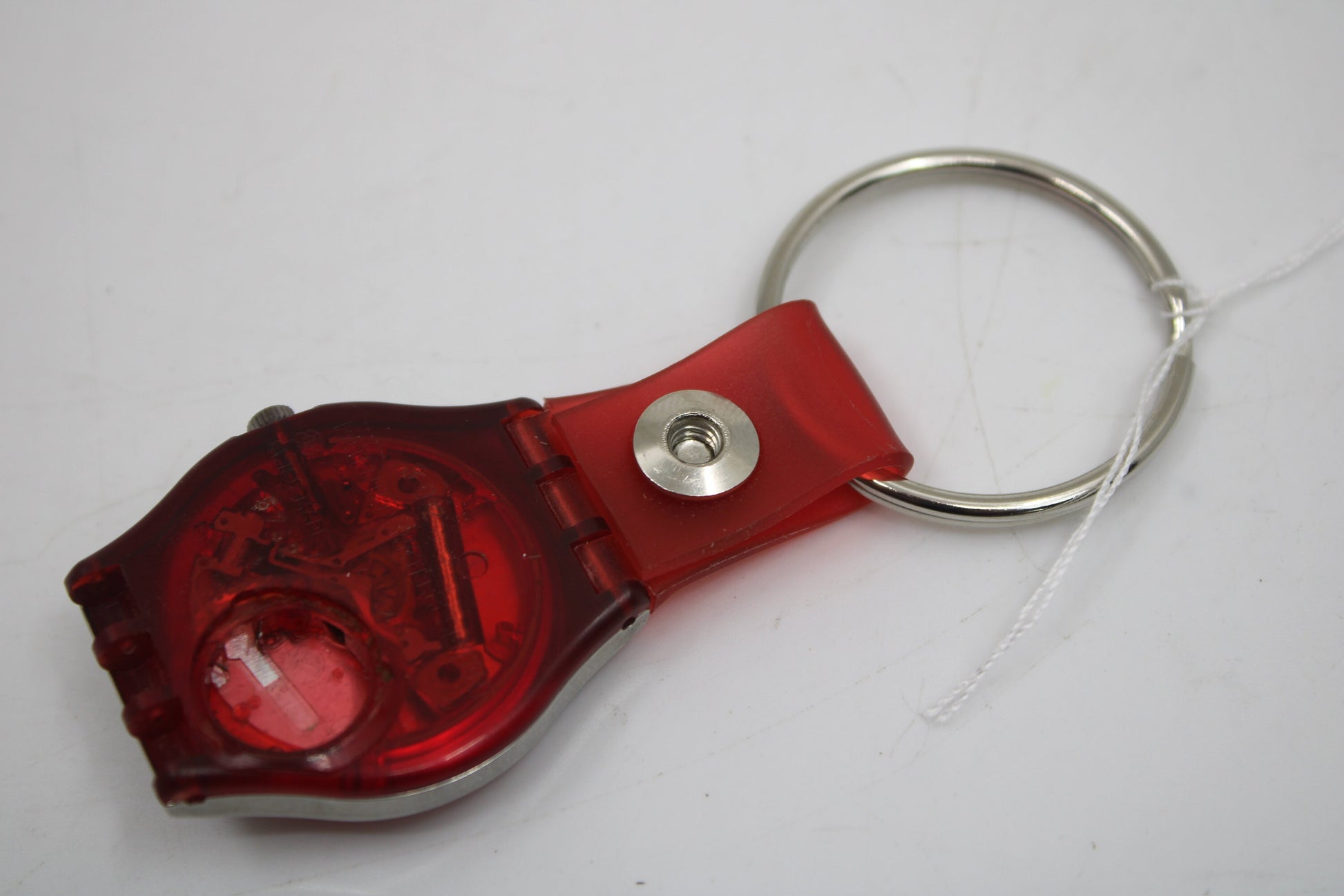 Unique, Vintage Swatch Keychain, GX125, 1993, 'Dehli', made from recycled, NON-working Gents Swatch watch