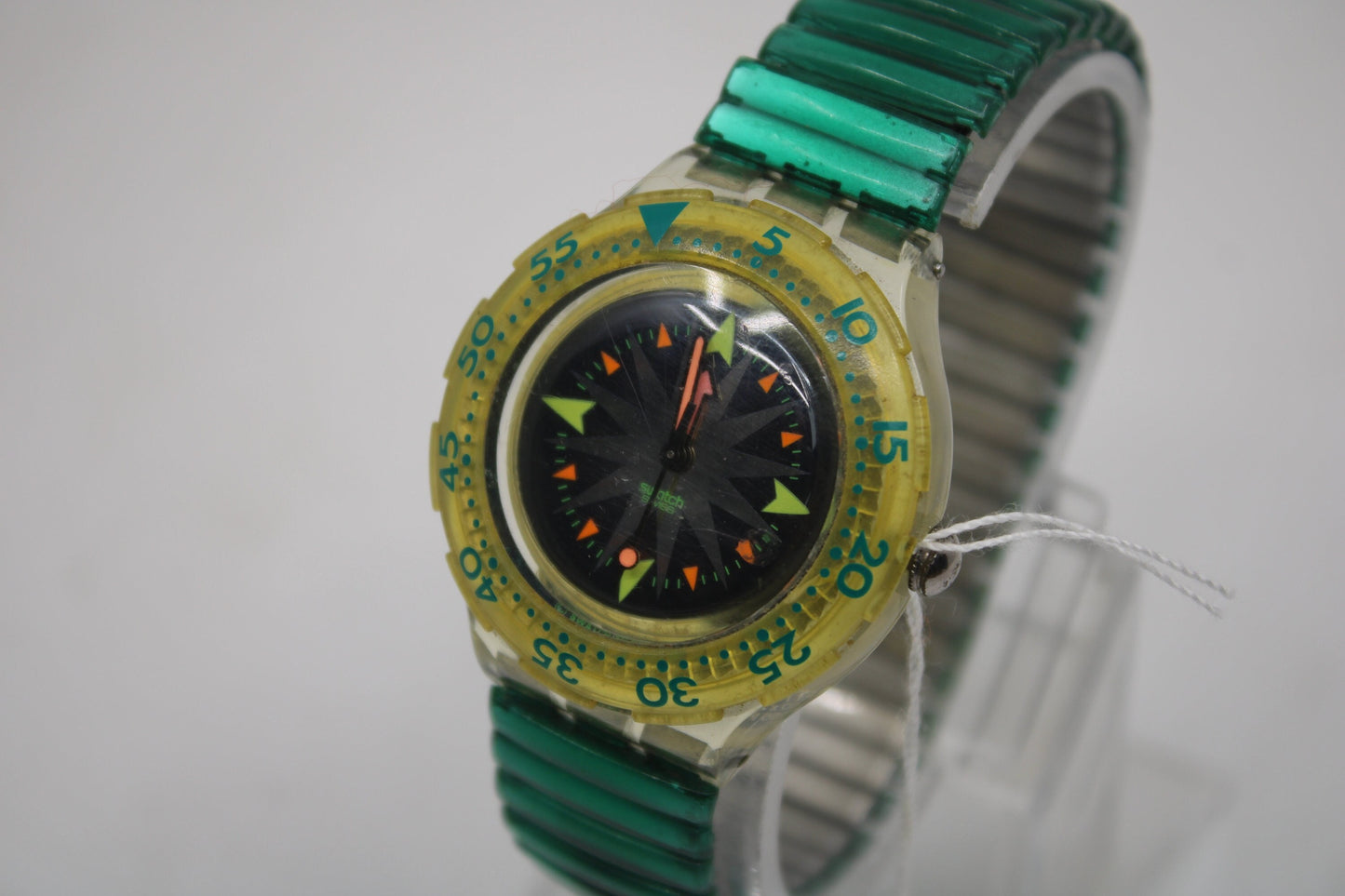 1993 Early Vintage Swatch Scuba 'Mint Drops' SDK108/109, Good, Used Condition, working 100%, Original strap