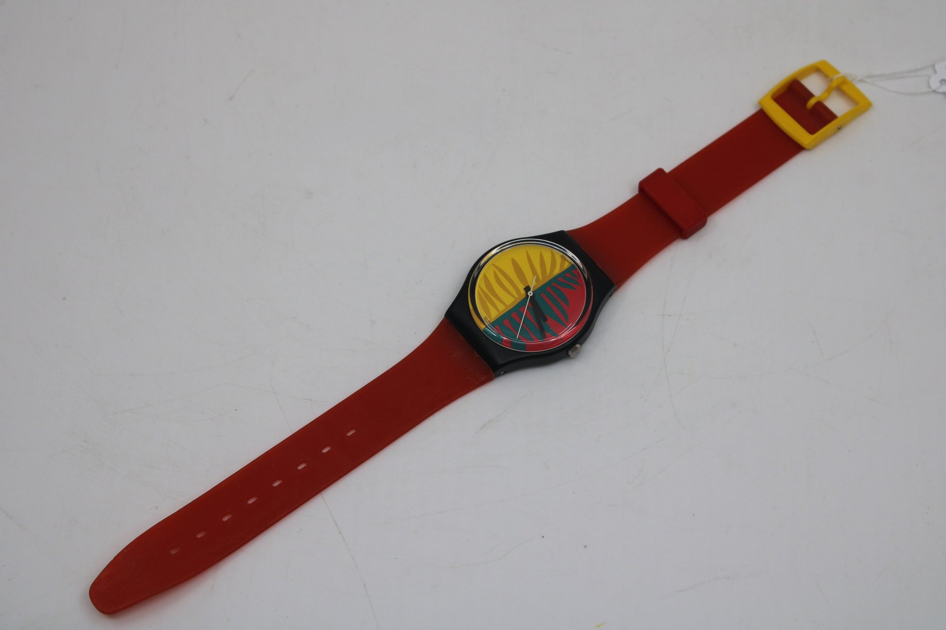 1987, Vintage Gents Swatch, 'Waipitu', GB113, NO box, Unused, New Old Stock Condition, working 100%, Original Strap