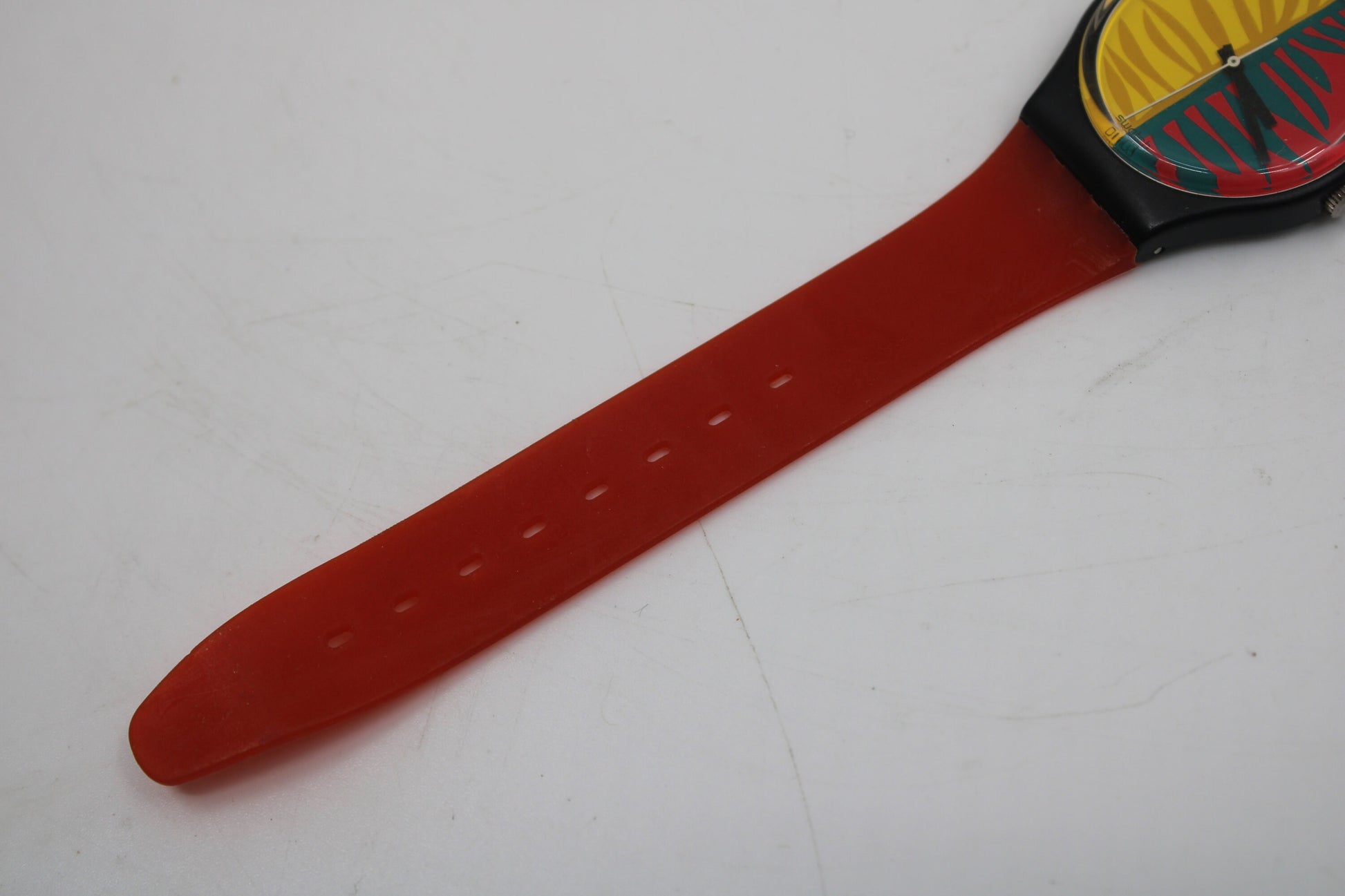 1987, Vintage Gents Swatch, 'Waipitu', GB113, NO box, Unused, New Old Stock Condition, working 100%, Original Strap