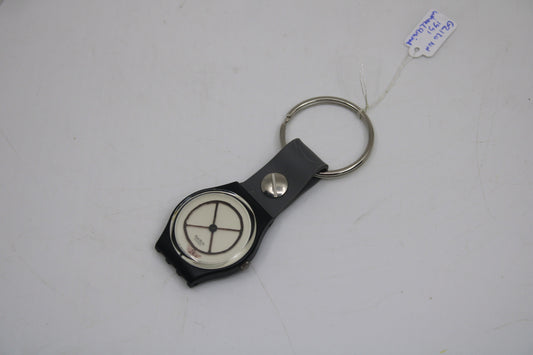 Unique, Vintage Swatch Keychain, GZ120, 1991, 'Wheel Animal', made from recycled, NON-working Gents Swatch watch