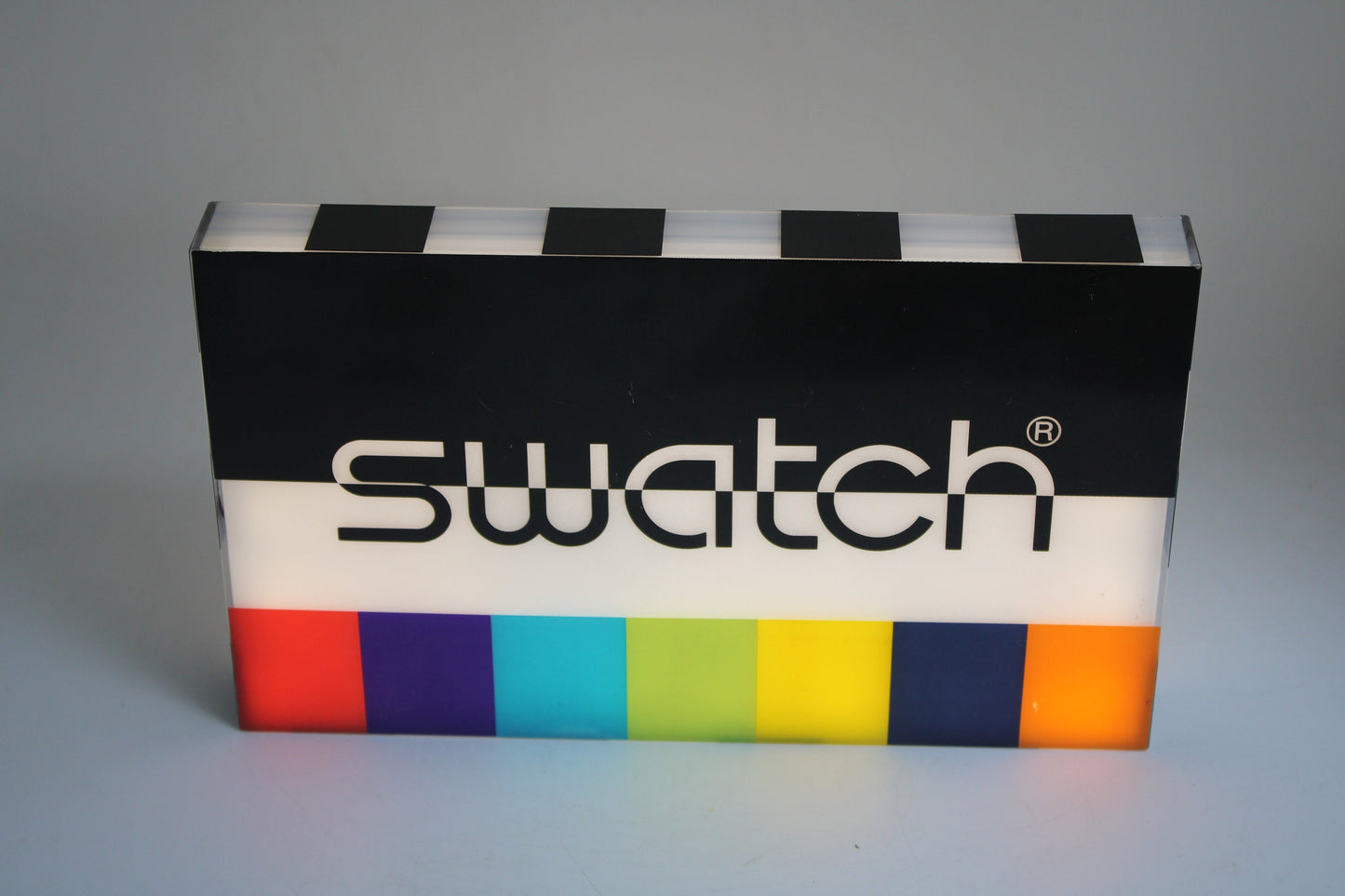 Very rare original Swatch plastic box, upcycable as a light or lamp?