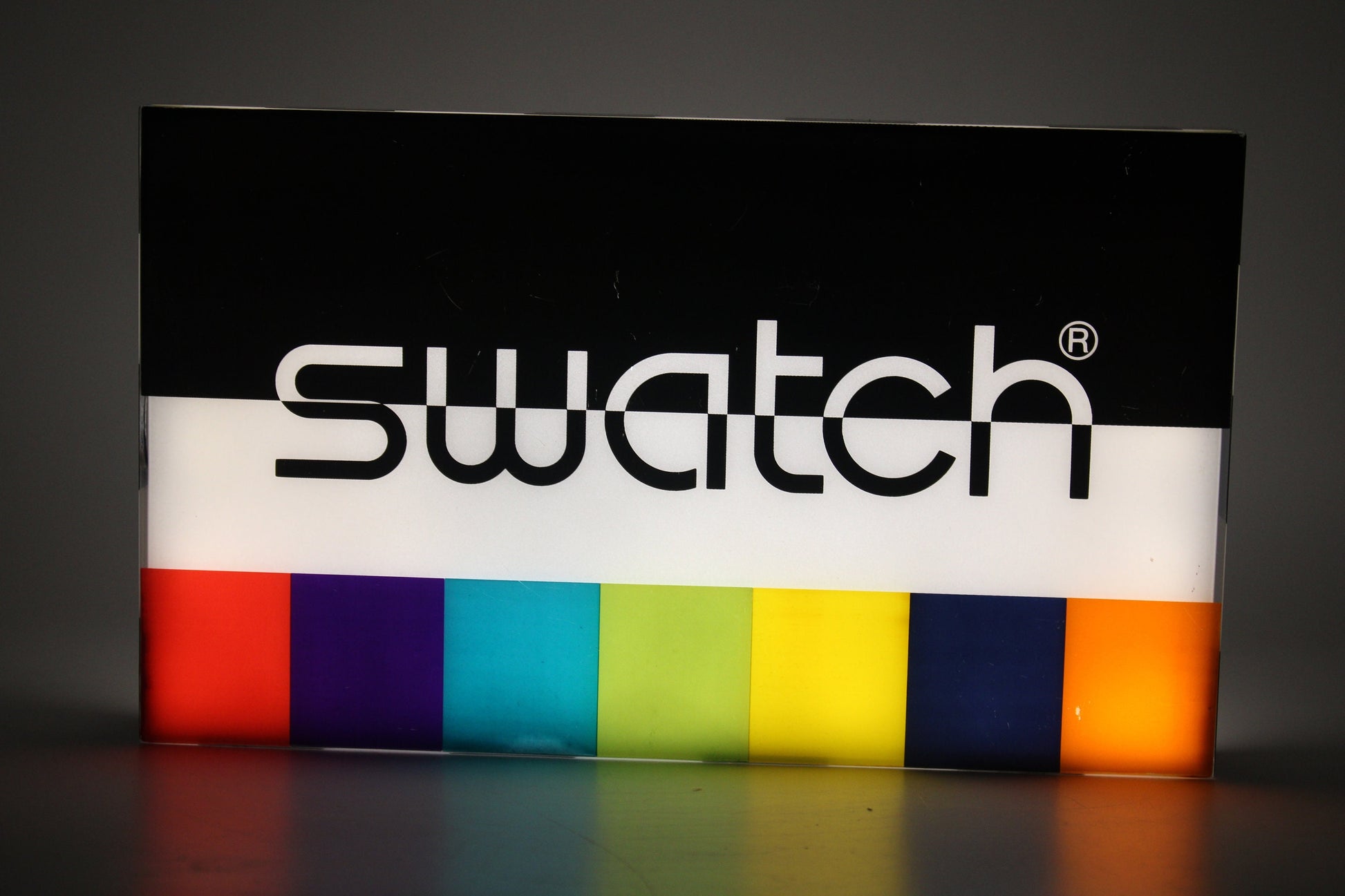 Very rare original Swatch plastic box, upcycable as a light or lamp?