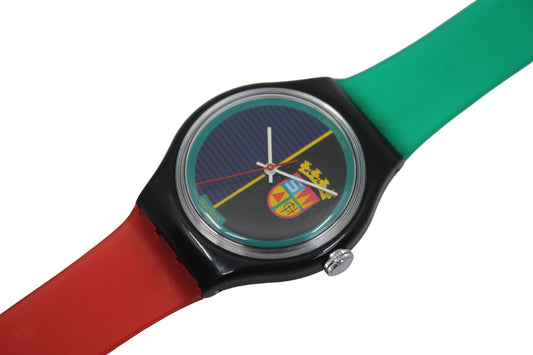 1986 'Sir Swatch' Automatic Swatch, NEW strap and NEW case, 100% working