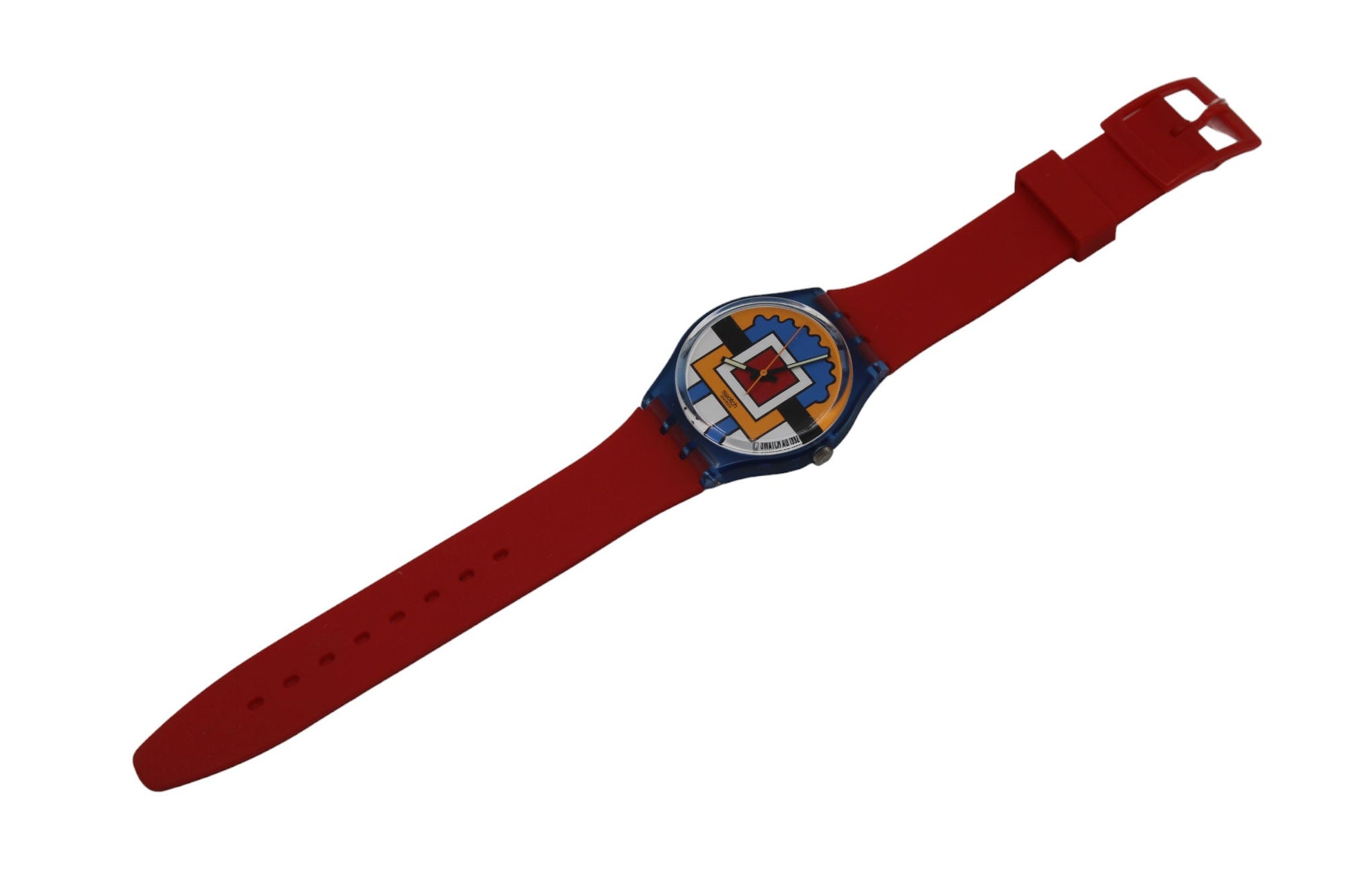 1993 Gents Swatch 'Paella', GN129, working 100% nice early 90s vintage Gents Swatch, Nice, Used Condition