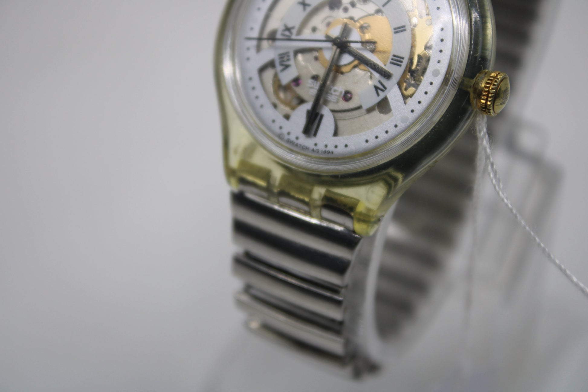 1995 'Eisscholle' Vintage Gents Automatic Swatch SAK118, NO box, much used condition