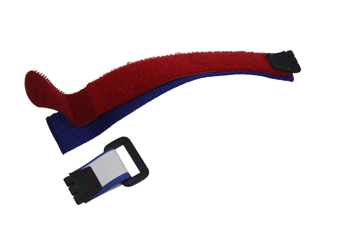 NEW OLD STOCK 17mm Swatch Hook & Loop strap, Blue and Red, SOB405