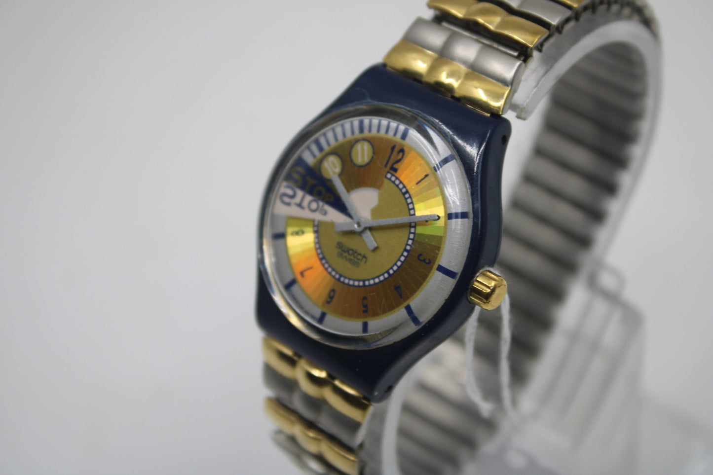 1994 Vintage Gents Stop Swatch 'Double Run' SSN104/105, in good condition, working 100%