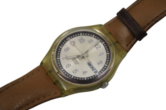 Vintage Gents Swatch, 'Croissant Chaud', GE700, NO box, In NICE, USED Condition, 100% working, Original Strap