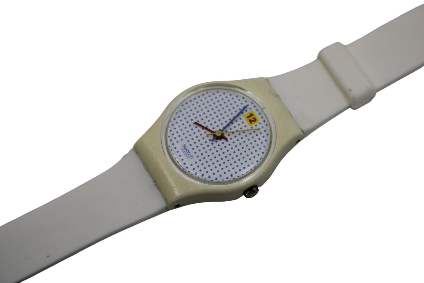 Vintage Swatch, Ladies, 1985, 'Dotted Swiss', LW104, very nice, used condition