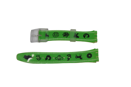 Vintage Swatch Strap, 'Rabit, Rabat', GK292, 17mm, Gents, New Old Stock