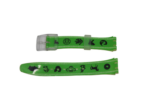 Vintage Swatch Strap, 'Rabit, Rabat', GK292, 17mm, Gents, New Old Stock