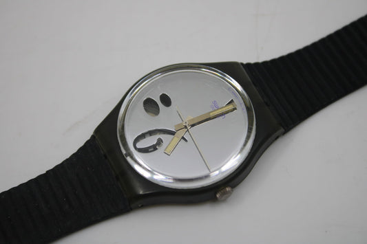 1991, Vintage Gents Swatch, 'High Beam' GM107, Nice, Worn Condition, working 100%, Original Strap