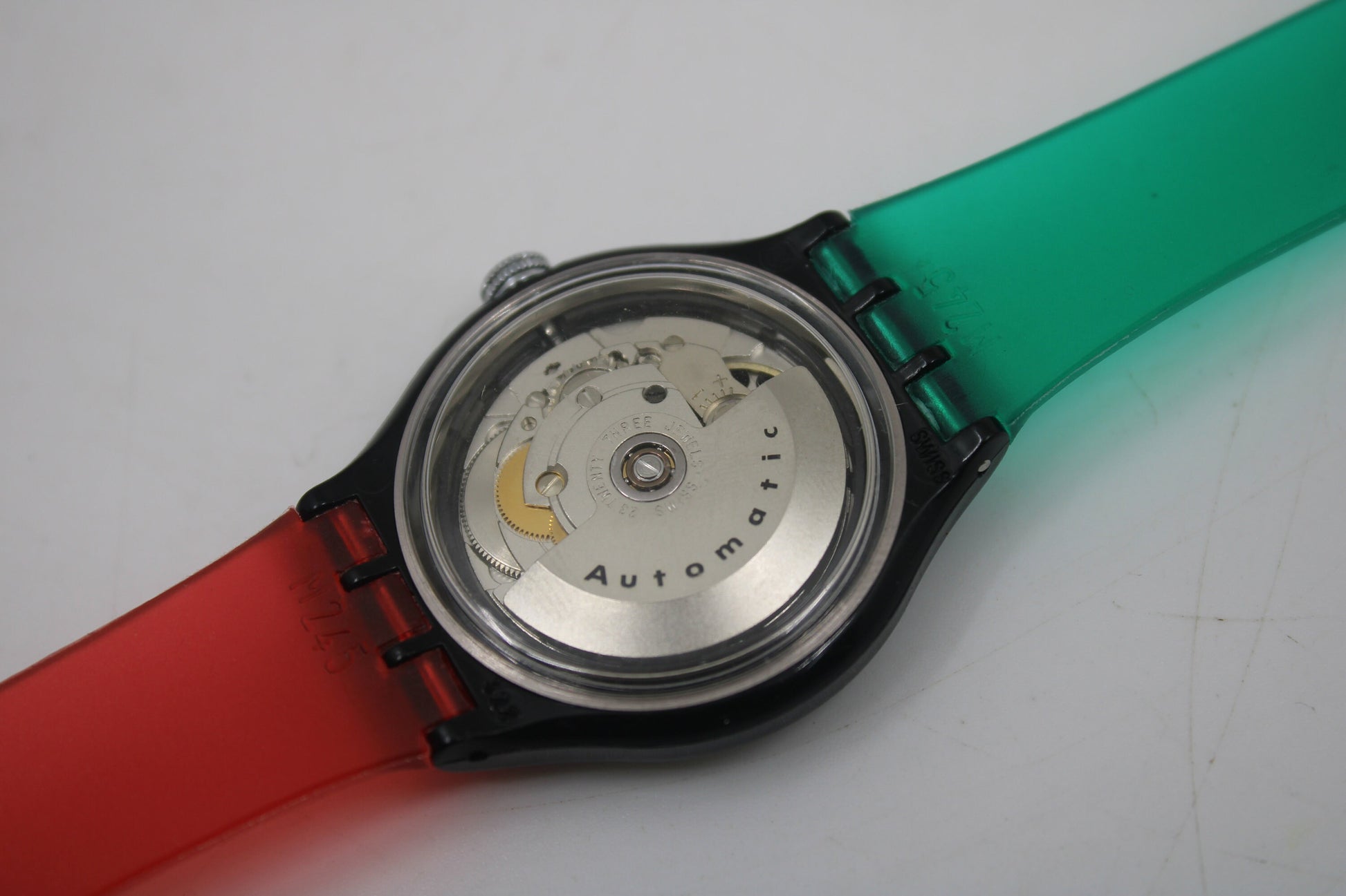 1986 'Sir Swatch' Automatic Swatch, NEW strap and NEW case, 100% working