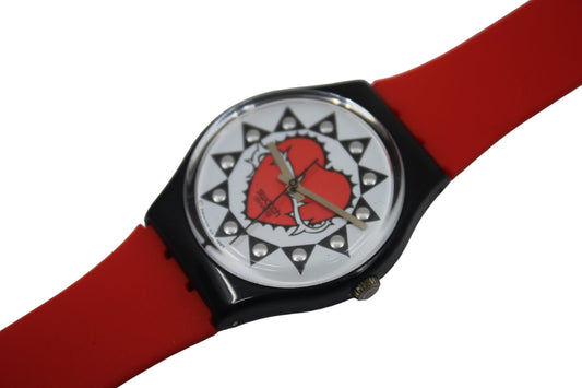 1994 Vintage Gents Swatch 'Trash' GB154, Nice, Used Condition, working 100% with new strap
