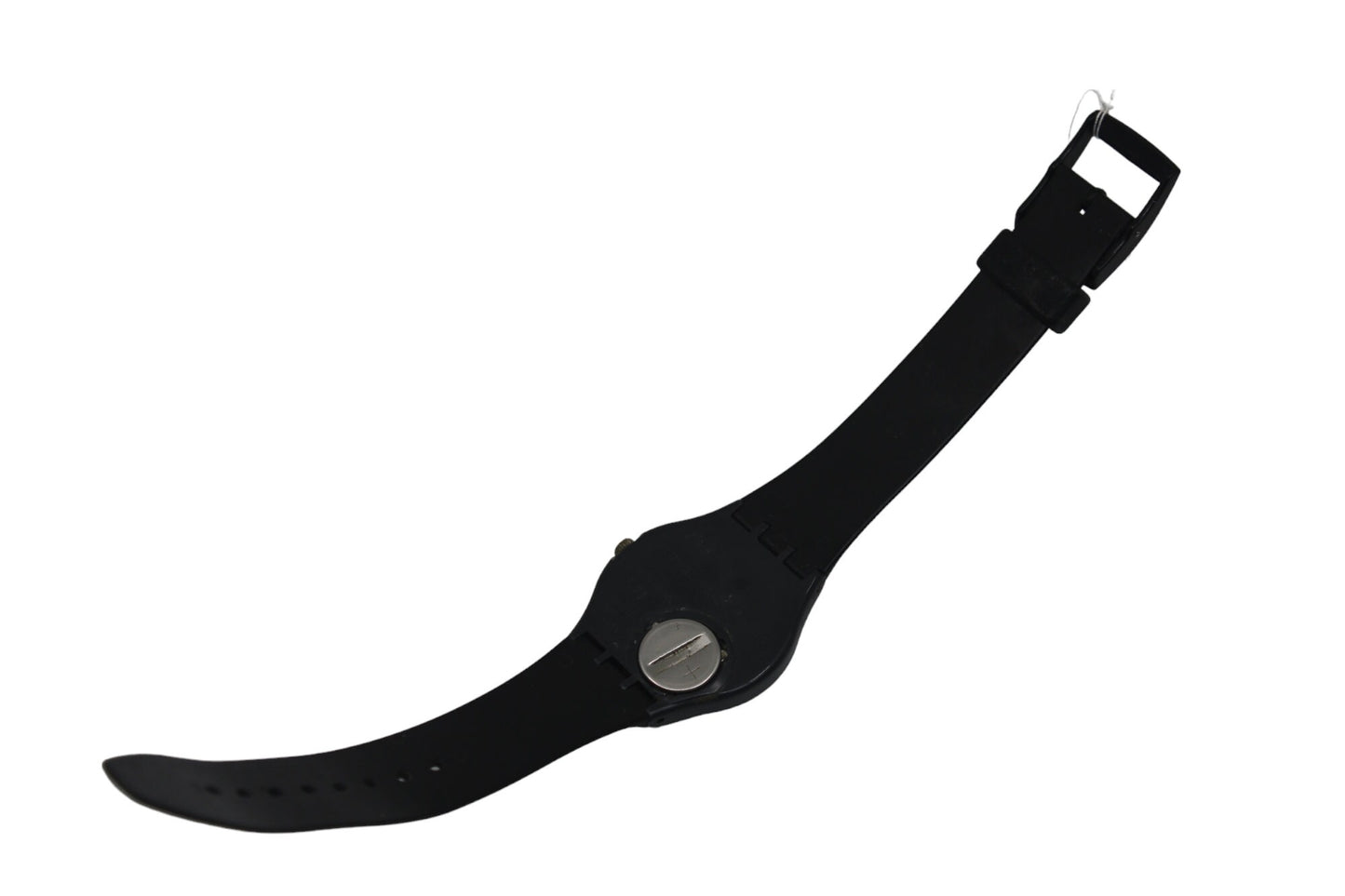 1987 Vintage Gents Swatch 'Silver Circle' GA105, Much used Condition, working 100% READ DESCRIPTION