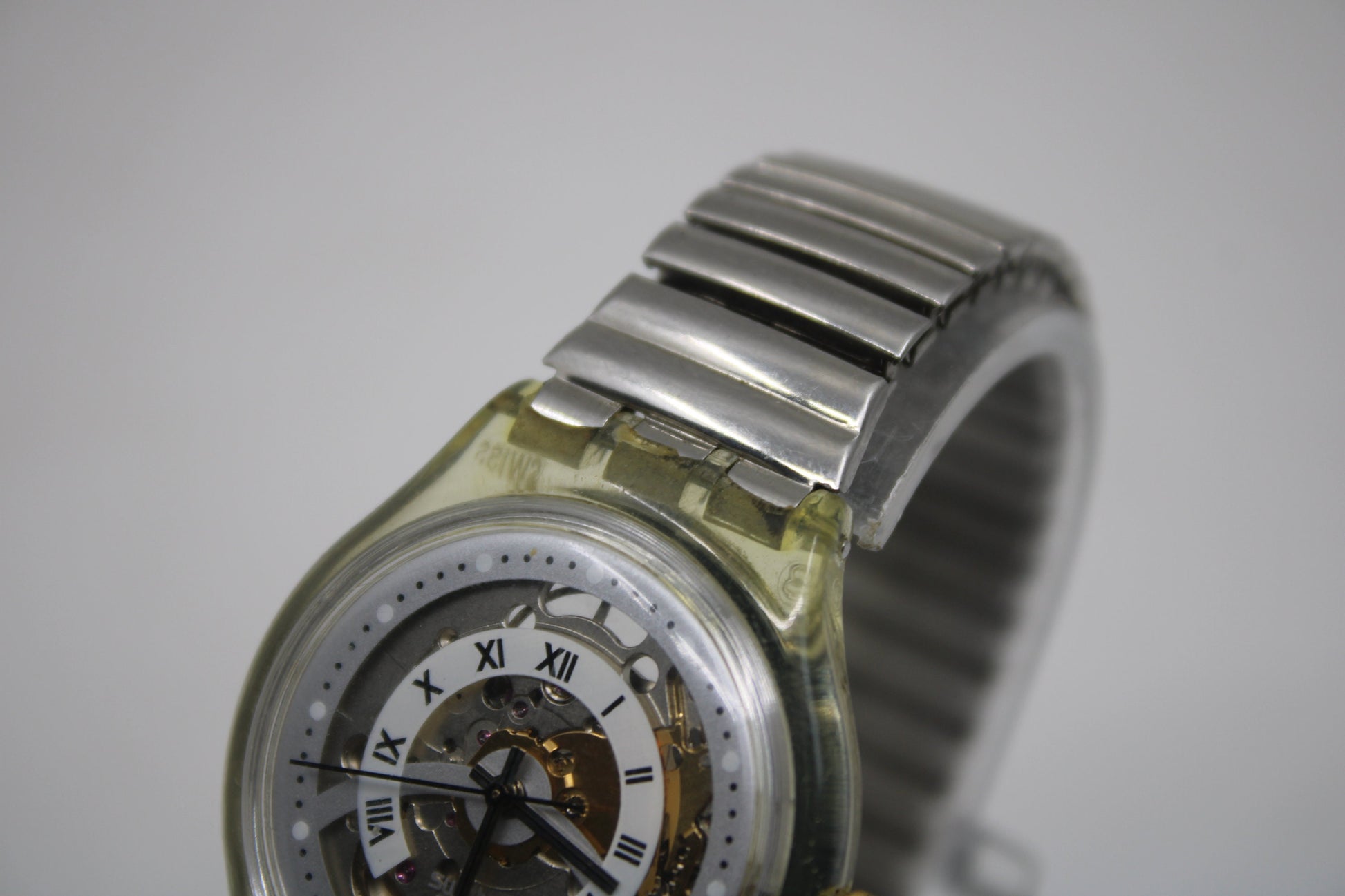 1995 'Eisscholle' Vintage Gents Automatic Swatch SAK118, NO box, much used condition