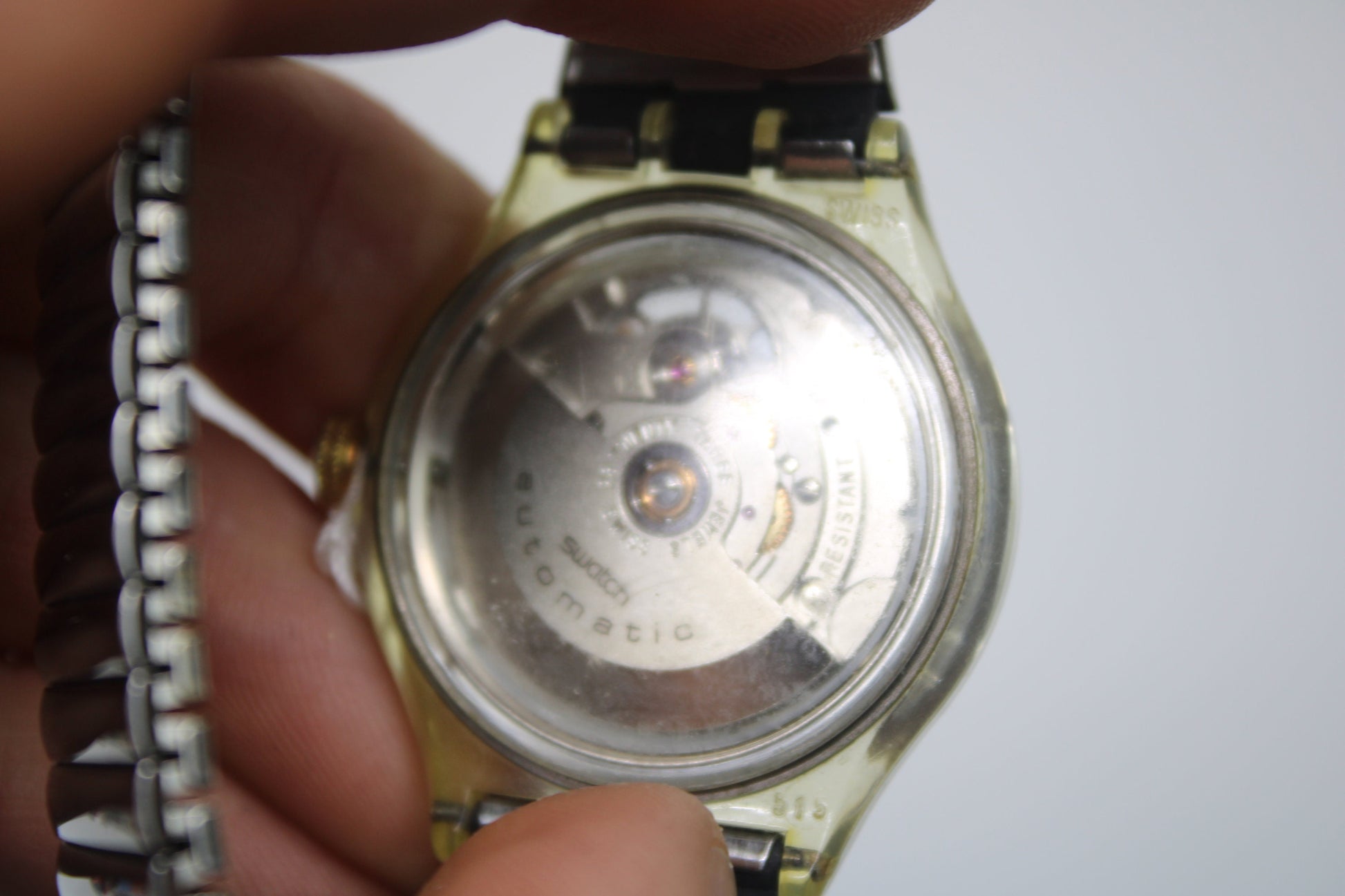 1995 'Eisscholle' Vintage Gents Automatic Swatch SAK118, NO box, much used condition