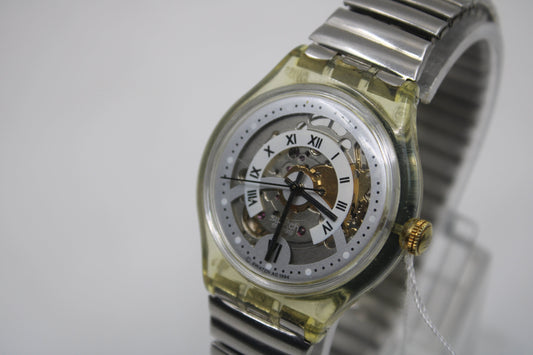 1995 'Eisscholle' Vintage Gents Automatic Swatch SAK118, NO box, much used condition