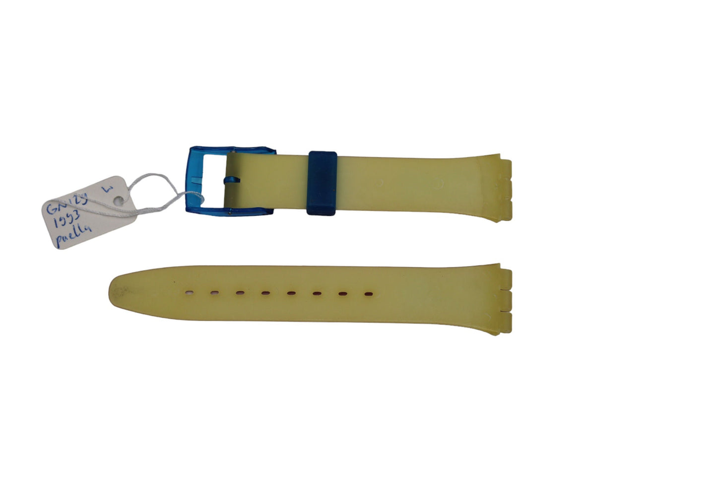 1993, Vintage Swatch CRACKED Strap, 'Paella', GN129, 17mm, Gents, New Old Stock