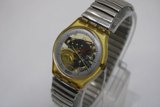 1986, Swatch, Gents, 'Jelly Fish', GK100RE, NICE Used Condition, 100% working, READ description pls