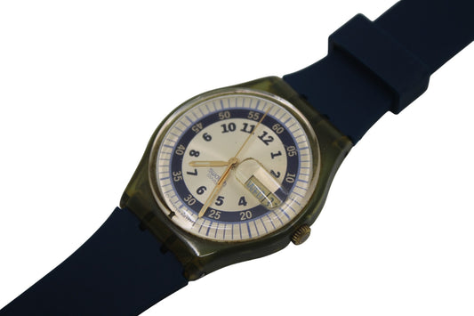 Vintage Gents Swatch, 'Nilgun', GN709, NO box, In NICE, USED Condition, 100% working, New Strap