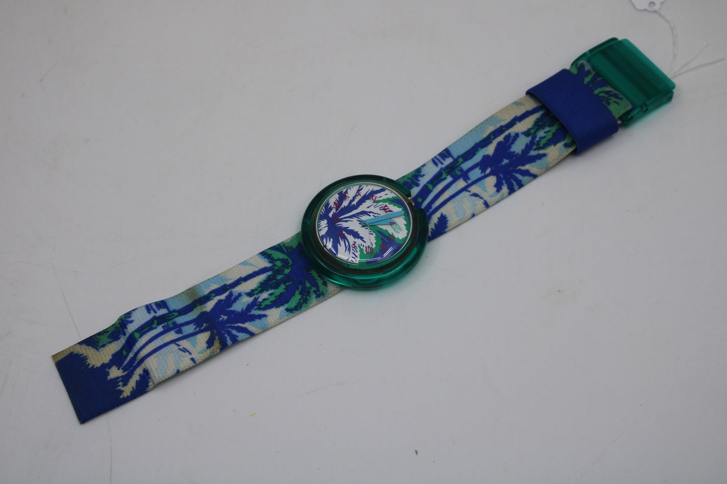 Vintage 1991 PWK158 Pop Swatch, 'Coconut', VERY nice, used condition, NO box, Working 100%
