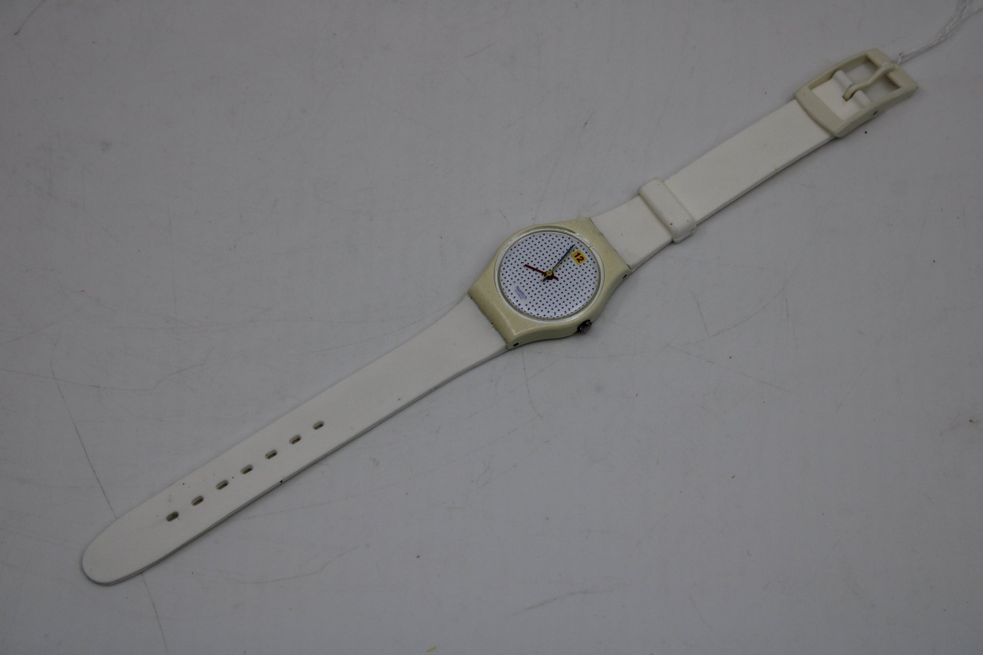 Vintage Swatch, Ladies, 1985, 'Dotted Swiss', LW104, very nice, used condition
