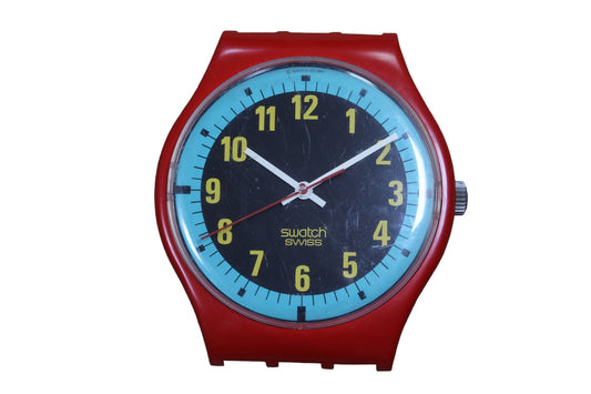 VERY GOOD condition 1997 Maxi Swatch, 'Blue Racer', MLR107 unique, Good condition, working 100%, NO Strap included in the sale!