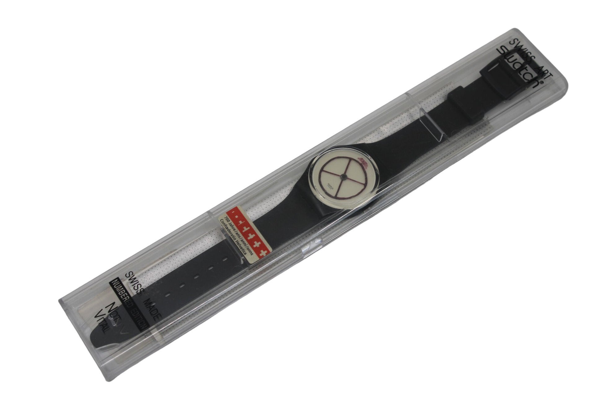 1991 Vintage Gents Swatch 'Wheel Animal' GZ120, new old stock, never worn, working 100%, original strap