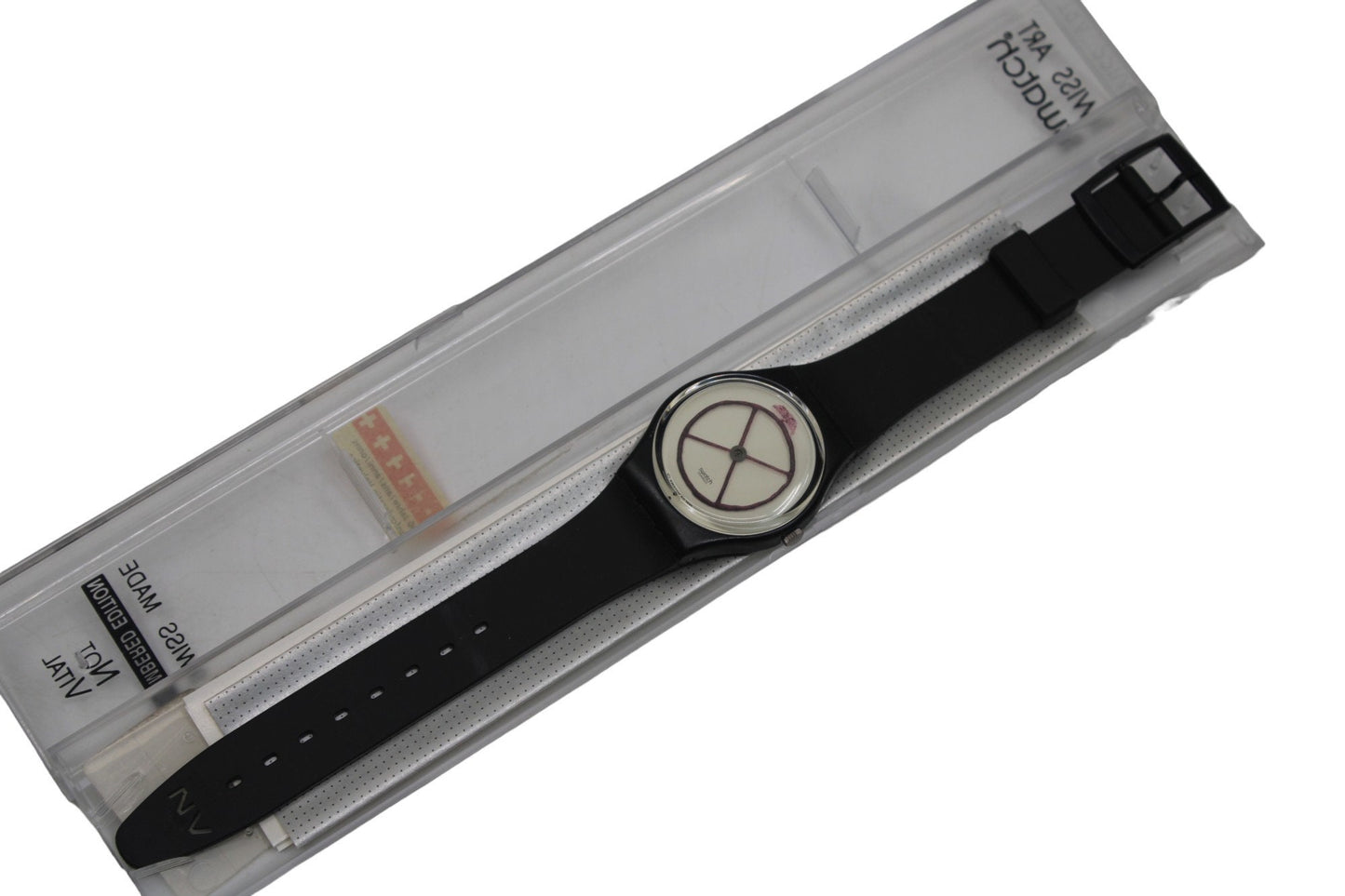 1991 Vintage Gents Swatch 'Wheel Animal' GZ120, new old stock, never worn, working 100%, original strap
