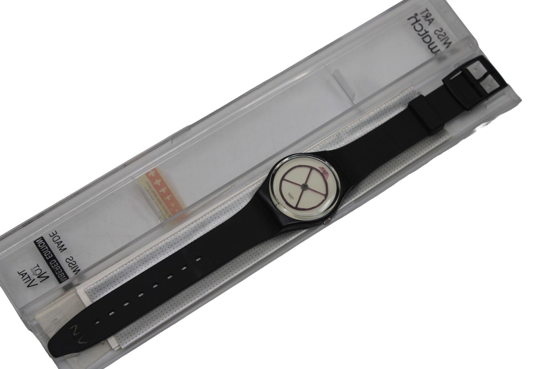 1991 Vintage Gents Swatch 'Wheel Animal' GZ120, new old stock, never worn, working 100%, original strap