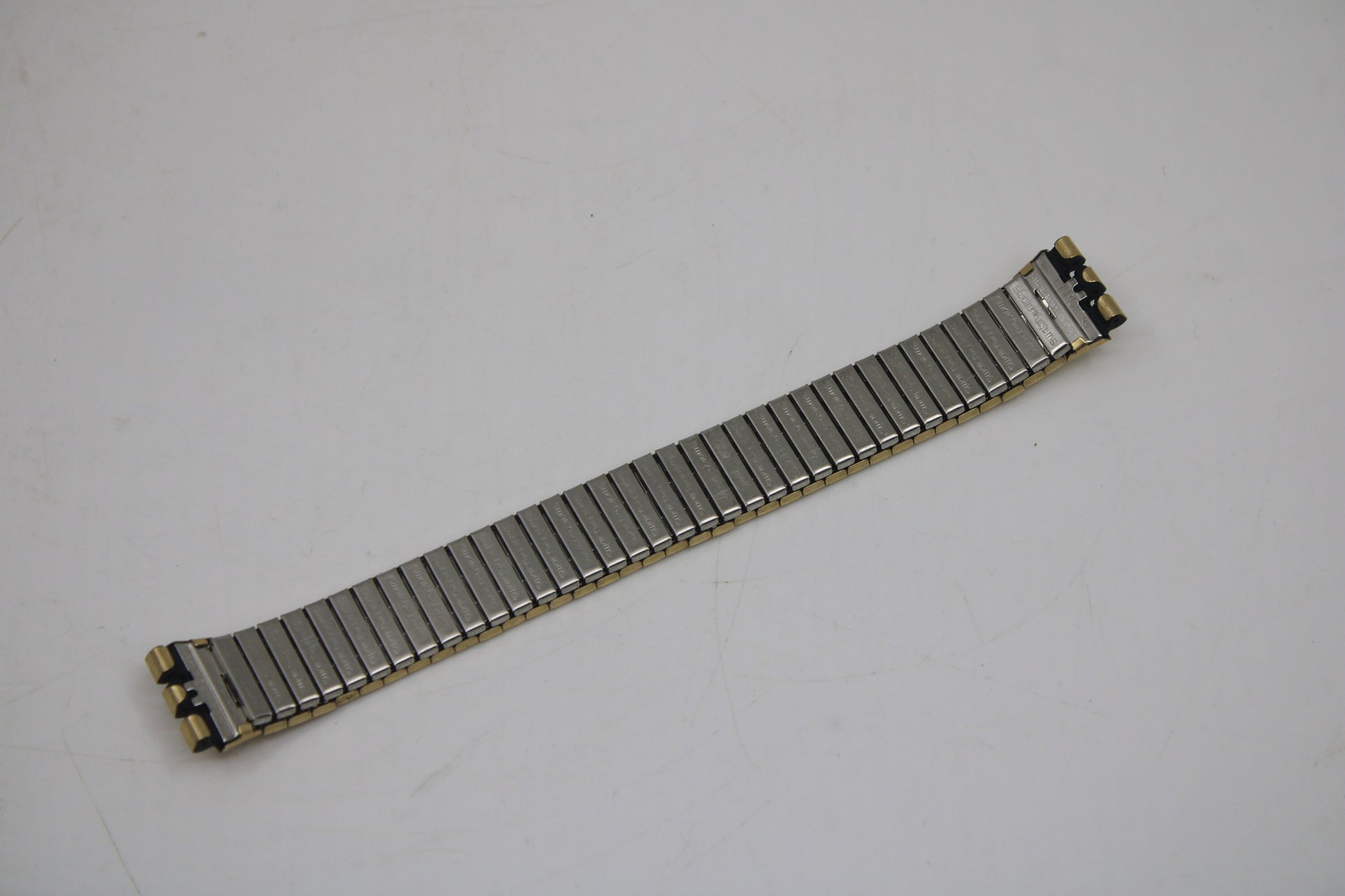 1989, Vintage Swatch Gents Flexi Strap, 'Golden Bond', GP101, 17mm, New Old Stock, NEVER WORN