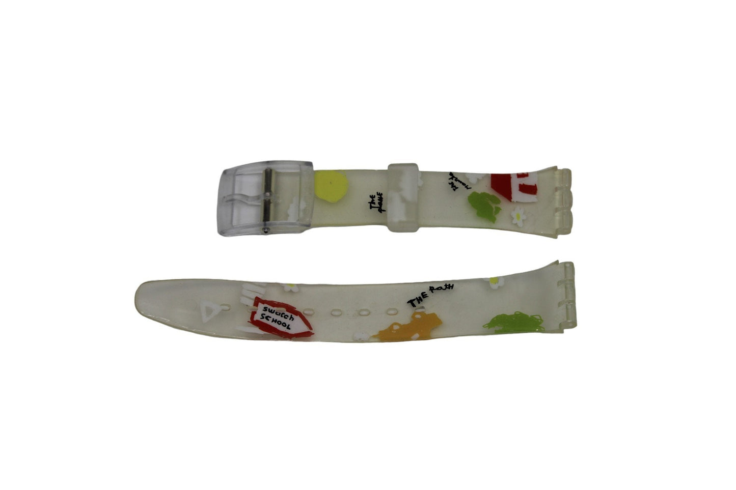 Vintage Swatch Strap, 'Dibujos', GK420, Gents, New Old Stock