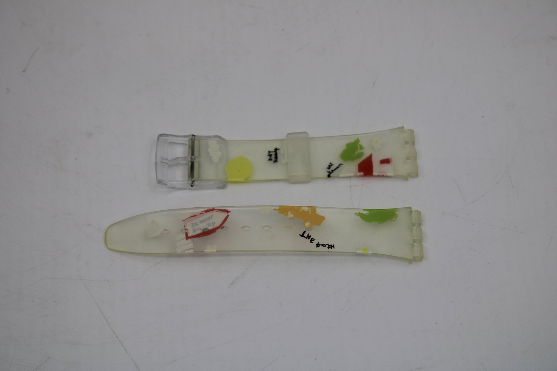 Vintage Swatch Strap, 'Dibujos', GK420, Gents, New Old Stock