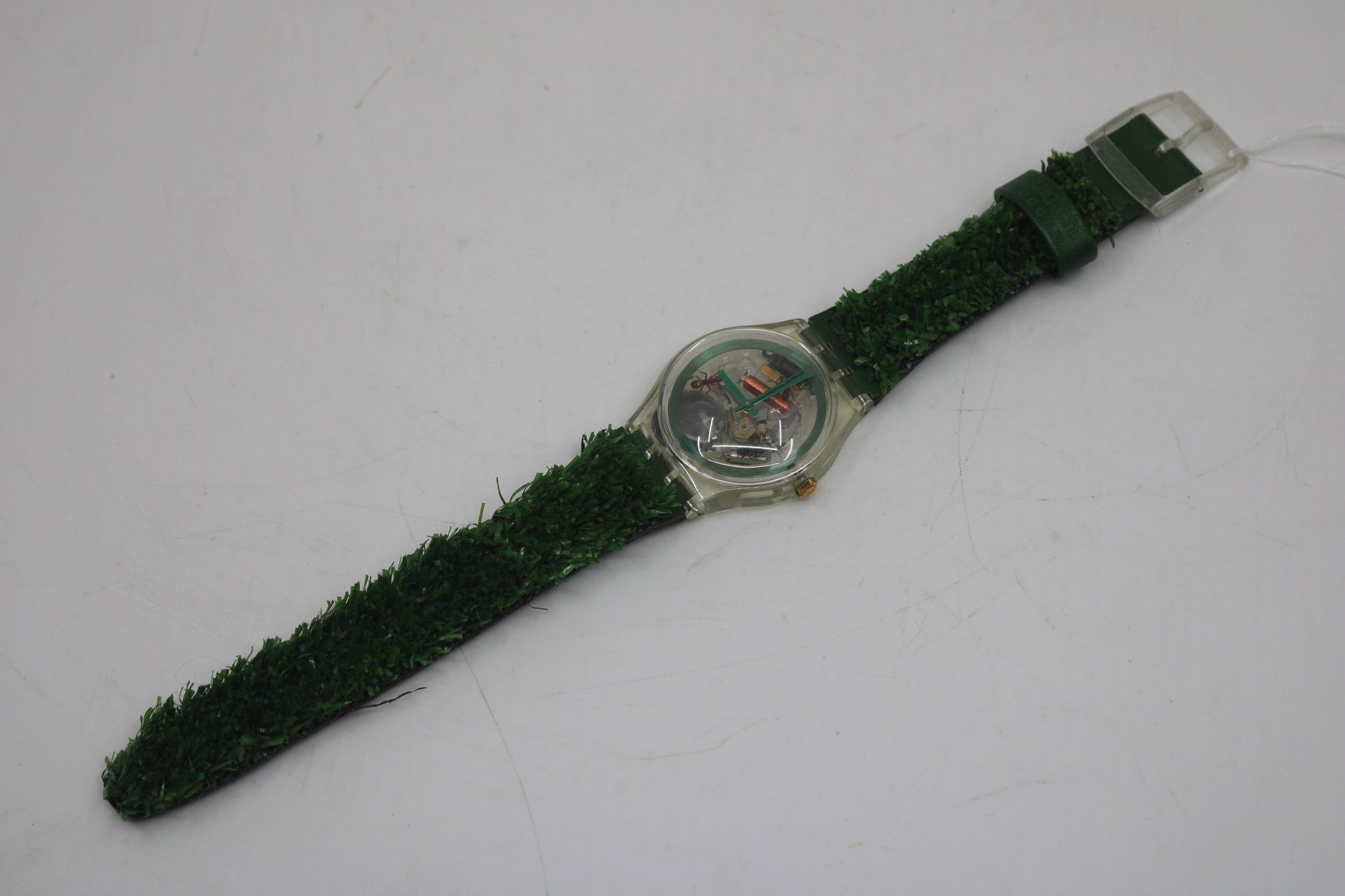Vintage Gents Swatch 'Garden Turf' SKZ103, NEW OLD STOCK, working 100% with the original strap