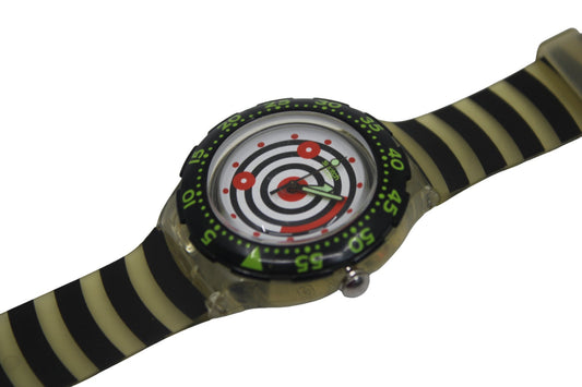 1996 Vintage Swatch Scuba 'Smile' SDK127, Mint or Unused Condition, Working 100%, Original Strap