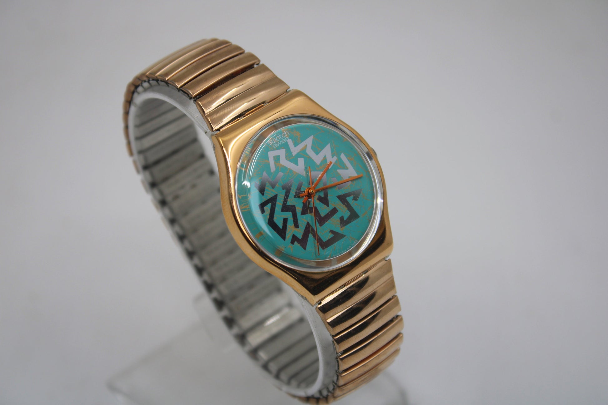 NEW OLD STOCK 1998 Vintage Gents Swatch 'Sign of Samas' GY112, working 100% with the original strap