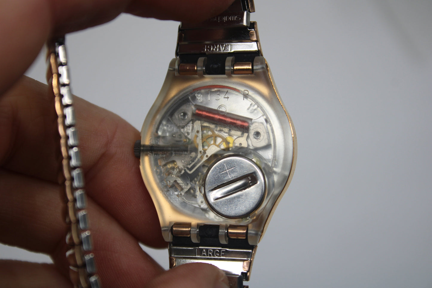 NEW OLD STOCK 1998 Vintage Gents Swatch 'Sign of Samas' GY112, working 100% with the original strap