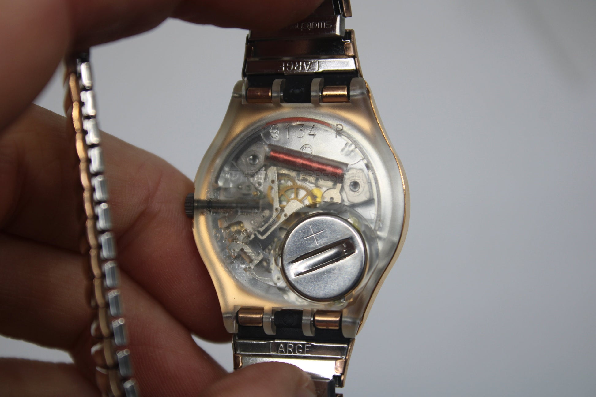 NEW OLD STOCK 1998 Vintage Gents Swatch 'Sign of Samas' GY112, working 100% with the original strap