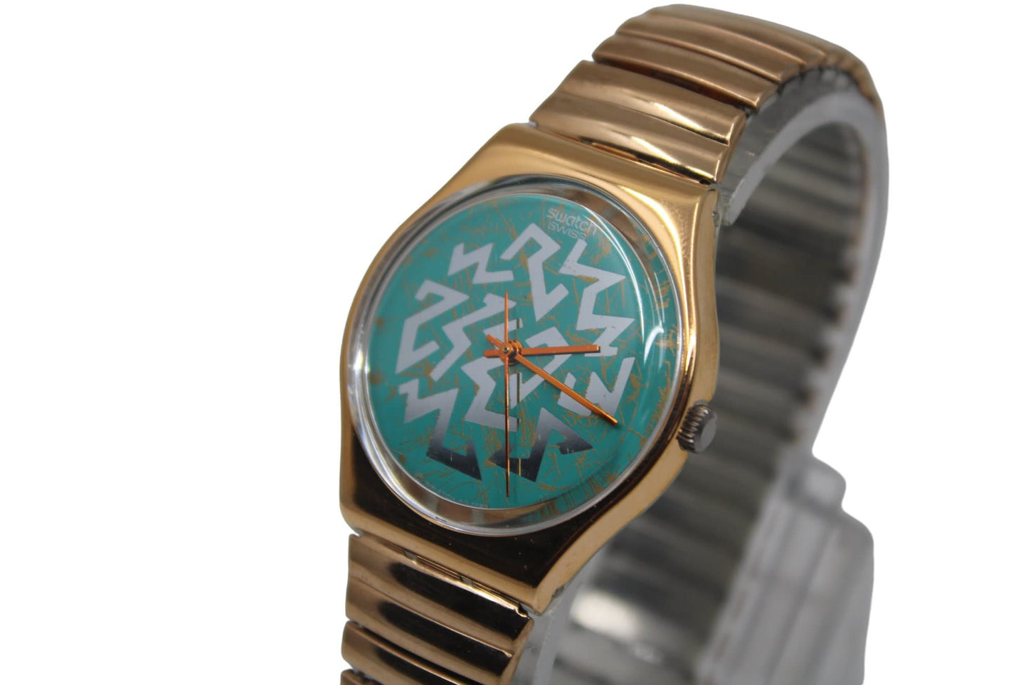 NEW OLD STOCK 1998 Vintage Gents Swatch 'Sign of Samas' GY112, working 100% with the original strap