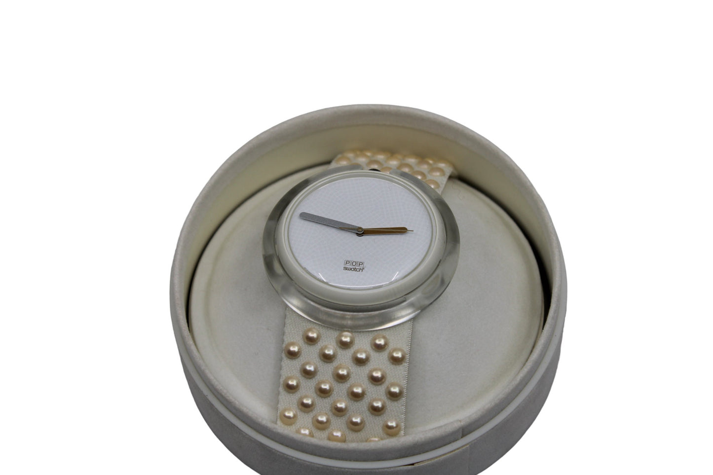 1988, Swatch, PopSwatch, Special 'Blanc de Blanc', PWBW104, NEW OLD STOCK, Never Used