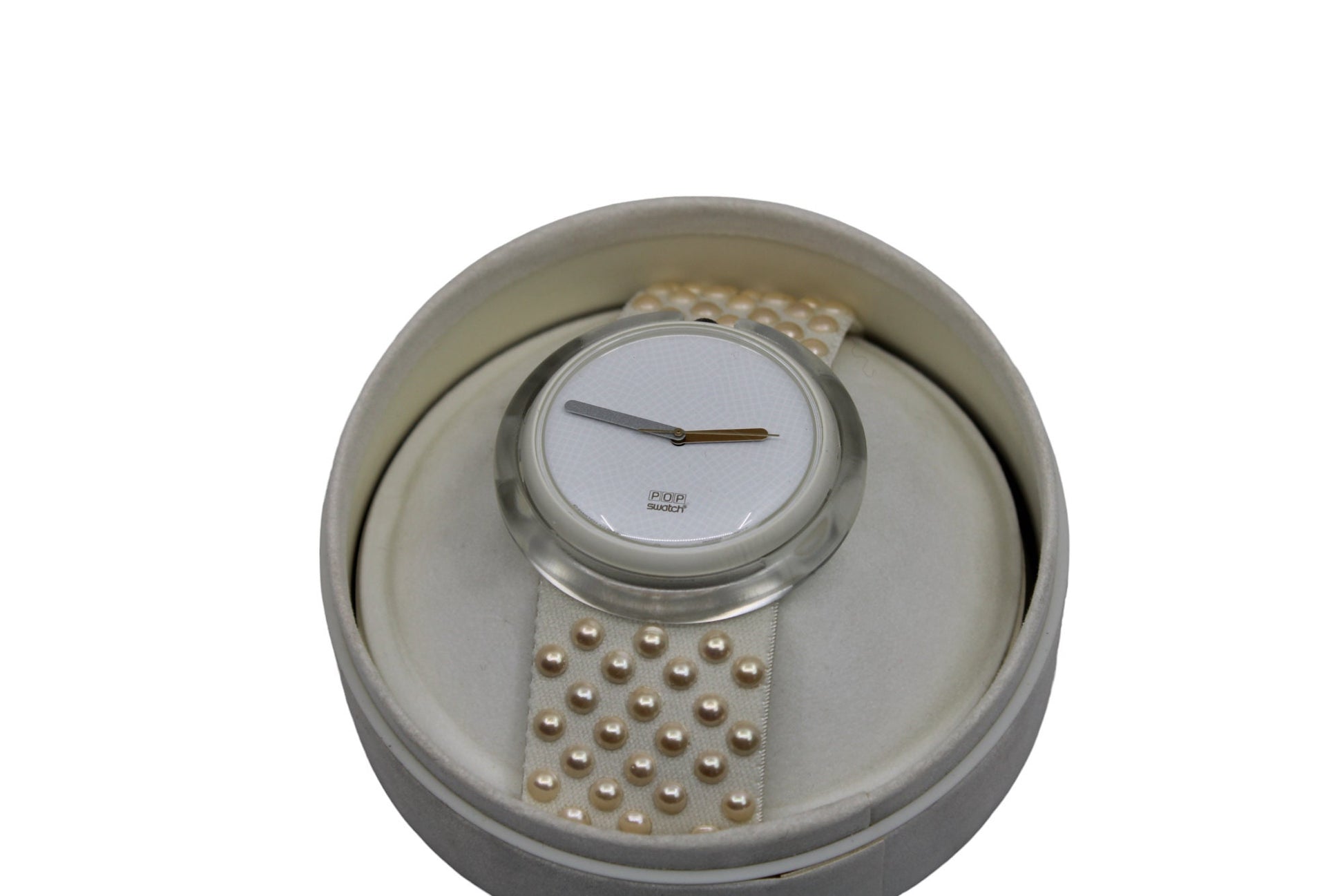 1988, Swatch, PopSwatch, Special 'Blanc de Blanc', PWBW104, NEW OLD STOCK, Never Used