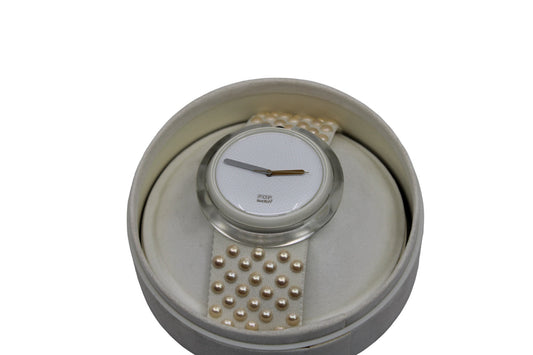 1988, Swatch, PopSwatch, Special 'Blanc de Blanc', PWBW104, NEW OLD STOCK, Never Used