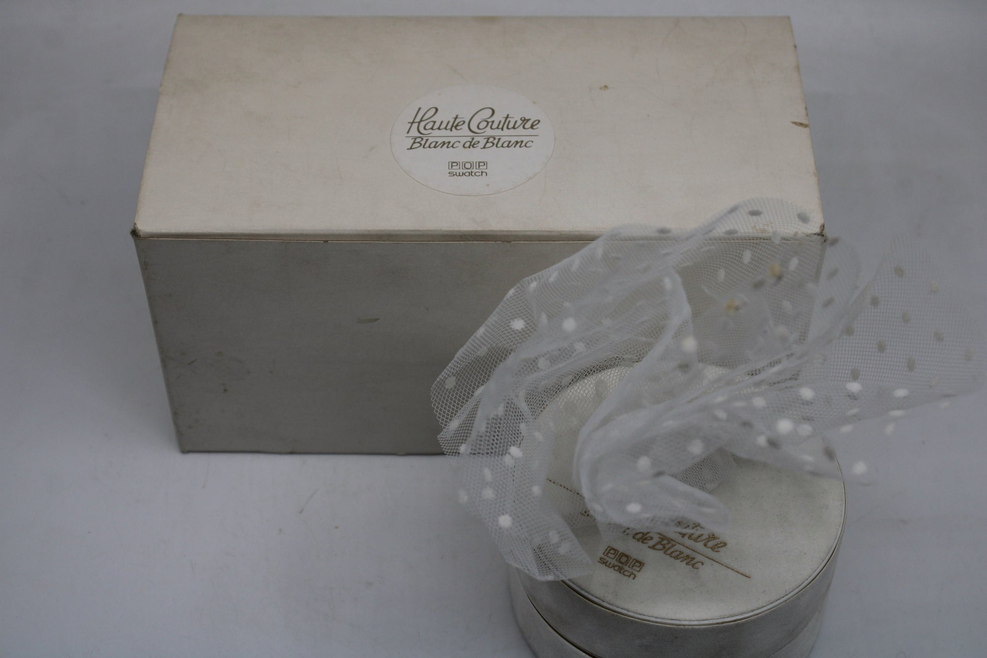 1988, Swatch, PopSwatch, Special 'Blanc de Blanc', PWBW104, NEW OLD STOCK, Never Used