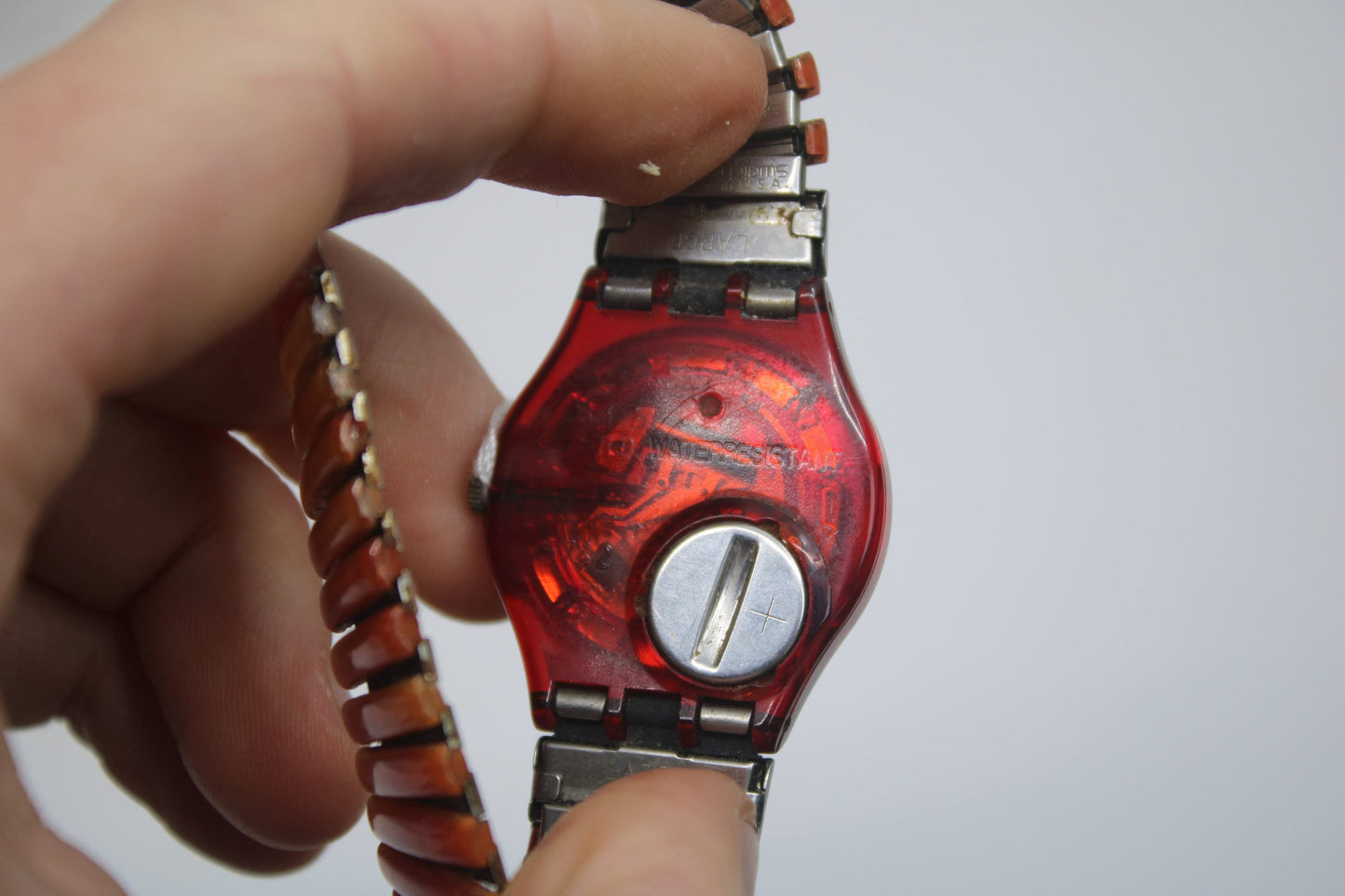 1995 Vintage Gents Swatch 'Curry Powder' GR125/126, in good condition, working 100% with original strap