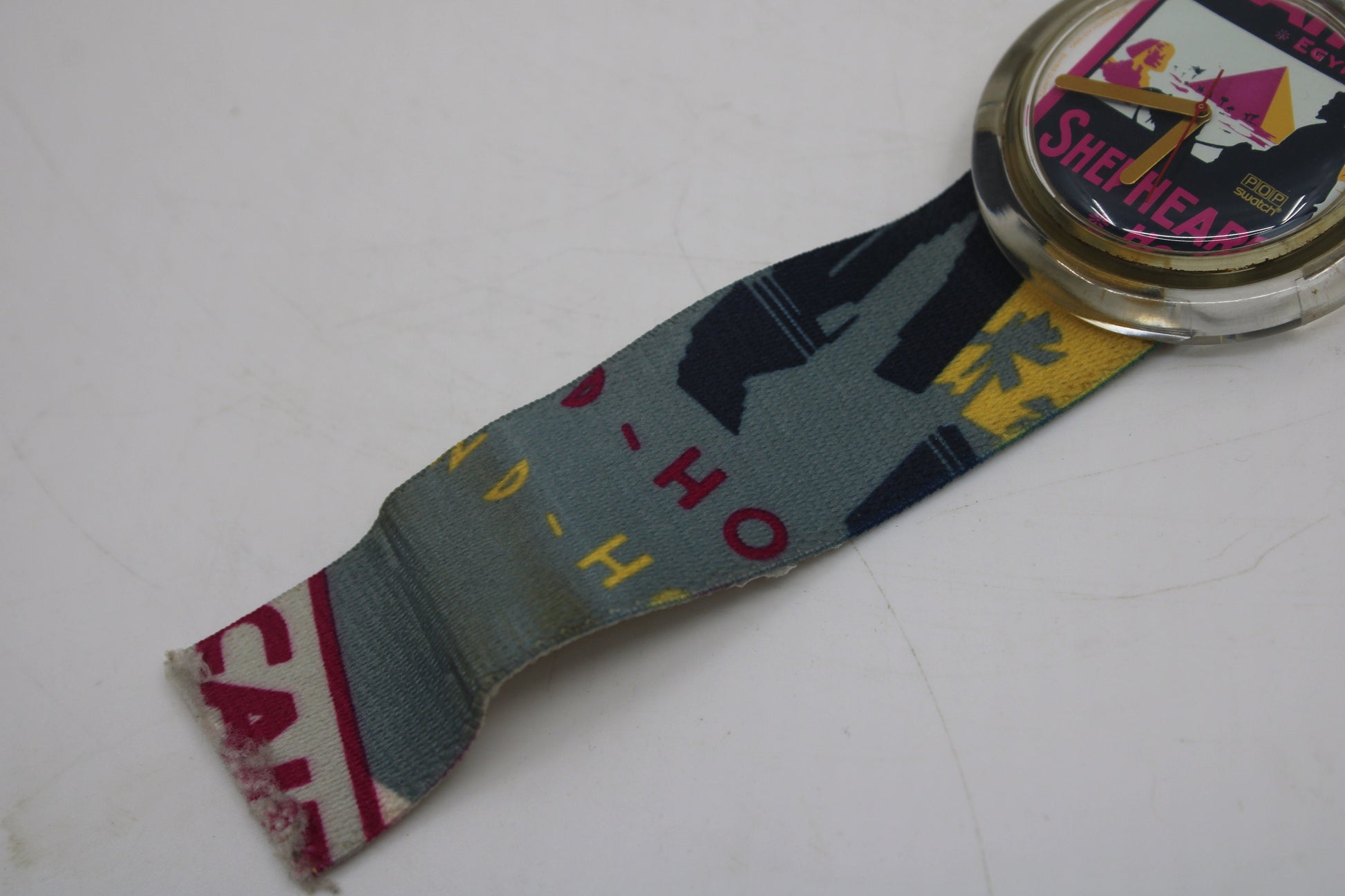 Swatch, PopSwatch, 1991, 'Raffles', PWK140, VERY nice used condition, original ring and strap